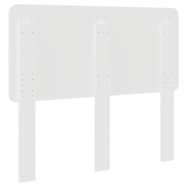 Облегалка за глава с таблото Гланц бяло 120 cm Инженерно дърво