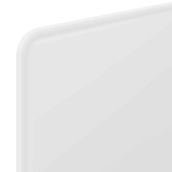 Облегалка за глава с таблото Бяло 100 cm Инженерно дърво