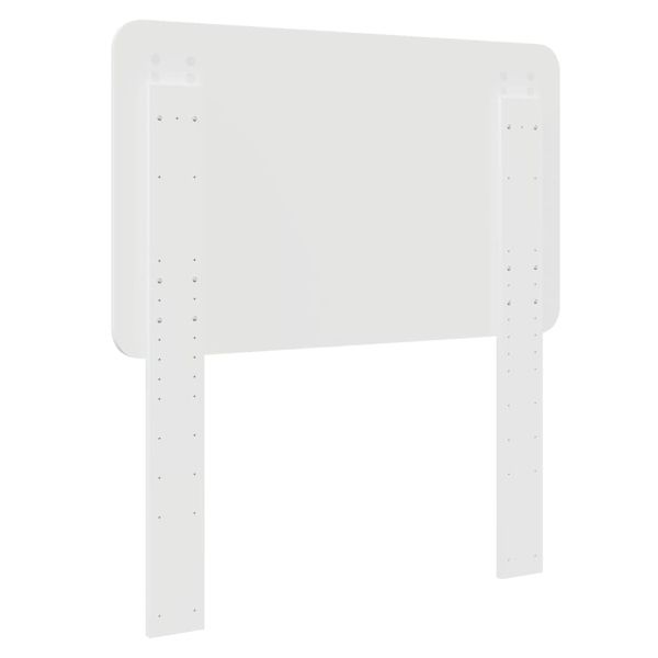 Облегалка за глава с таблото Гланц бяло 100 cm Инженерно дърво