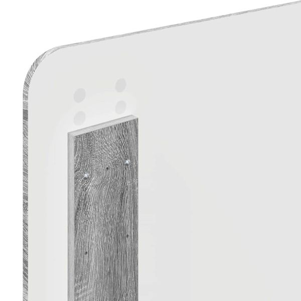 Облегалка за глава с таблото Сив Сонома 100 cm Инженерно дърво