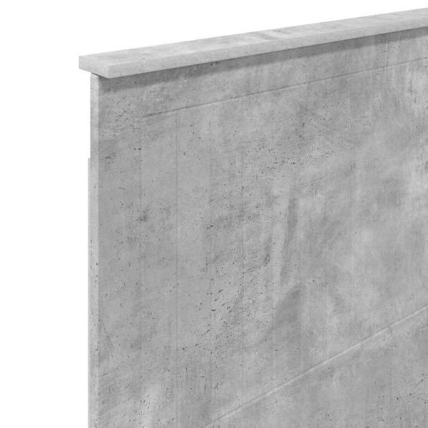 Облегалка за глава Циментено сиво 75 cm Инженерно дърво