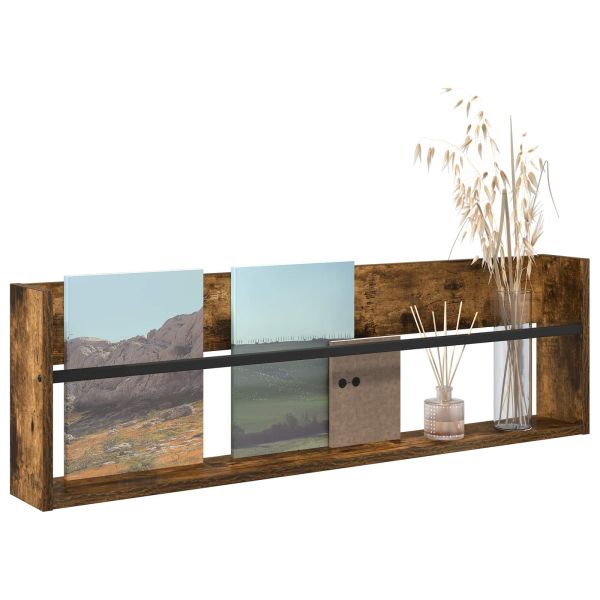 Етажерка за списания Димян дъб 100 x 12 x 30 см Инженерно дърво