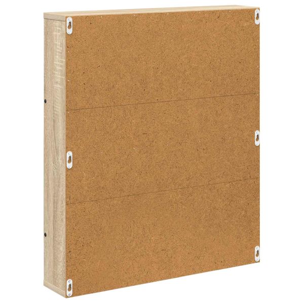 Етажерка за списания с рафт 2 pcs Сонома дъб 60 x 12 x 70 см