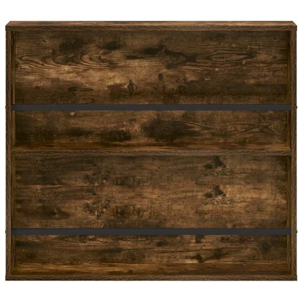 Етажерка за списания с рафт 2 pcs Димян дъб 80 x 12 x 70 см