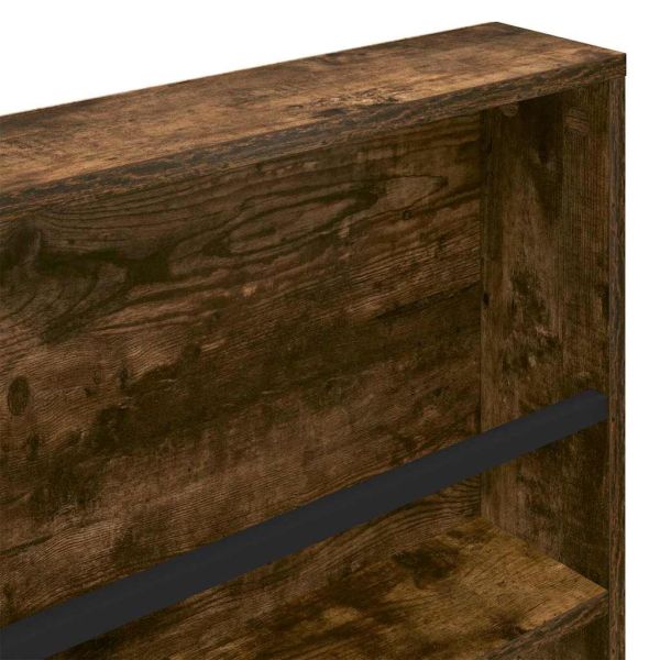 Етажерка за списания с рафт 2 pcs Димян дъб 80 x 12 x 70 см