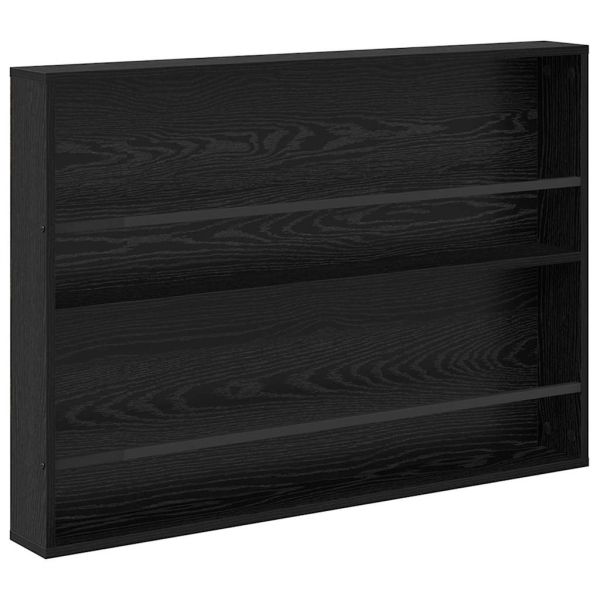 Етажерка за списания с рафт Черния дъб 100 x 12 x 70 см