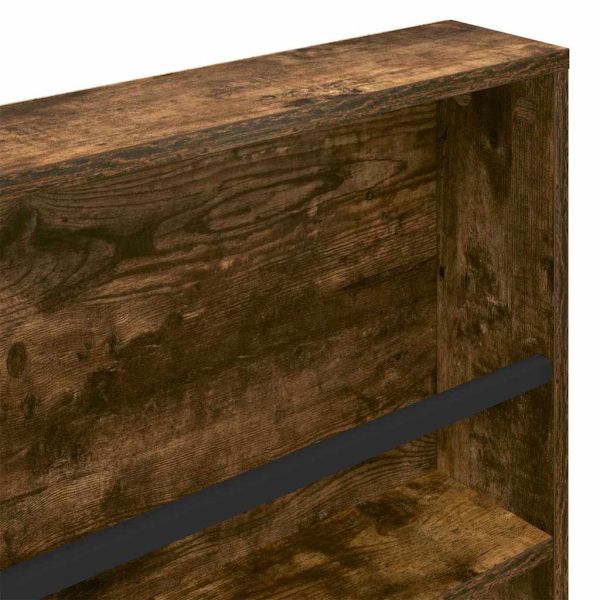 Етажерка за списания с рафт 2 pcs Димян дъб 100 x 12 x 70 см