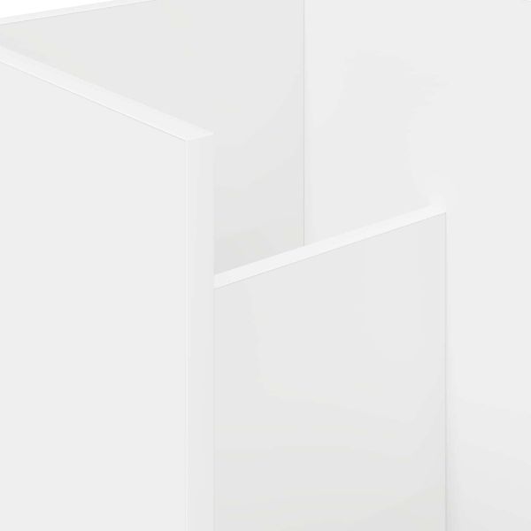 Етажерка за списания Бяло 35 x 35 x 45 см Инженерно дърво