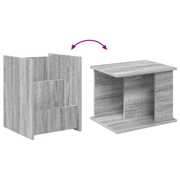 Етажерка за списания Сив Сонома 35 x 35 x 45 см Инженерно дърво