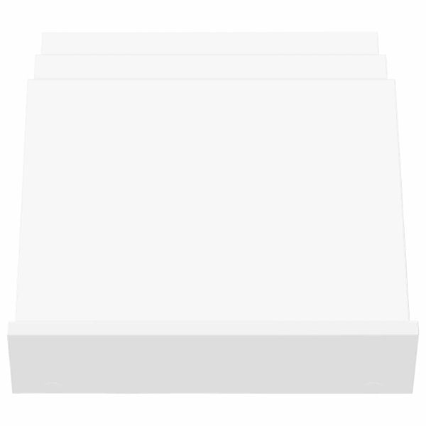 Етажерка за списания Бяло 53 x 40 x 28.5 см Инженерно дърво