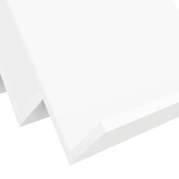 Етажерка за списания Бяло 53 x 40 x 28.5 см Инженерно дърво