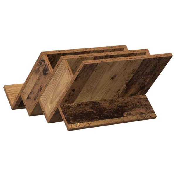 Етажерка за списания с рафт Старо дърво 53 x 40 x 28.5 см
