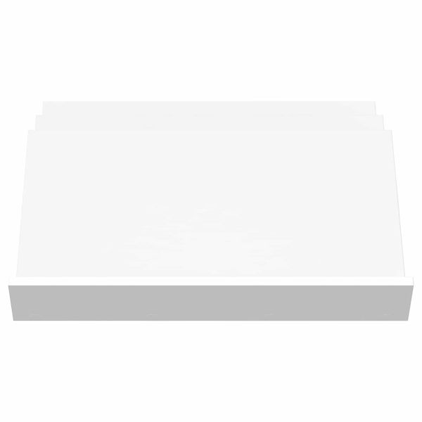 Етажерка за списания Бяло 65 x 53 x 28,5 см Инженерно дърво