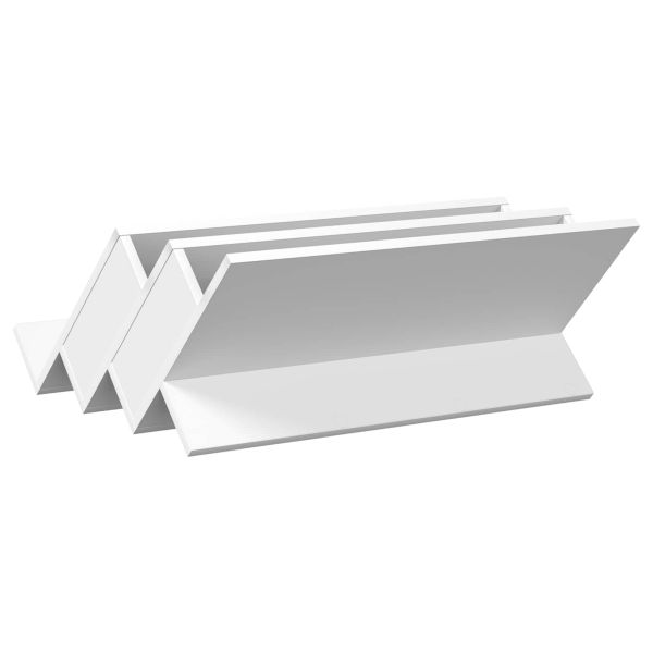 Етажерка за списания Бяло 65 x 53 x 28,5 см Инженерно дърво