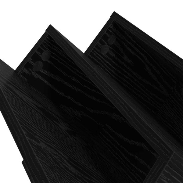 Етажерка за списания с рафт Черния дъб 65 x 53 x 28,5 см