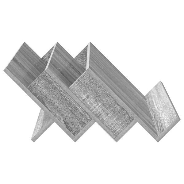 Етажерка за списания с рафт Сив Сонома 65 x 53 x 28,5 см