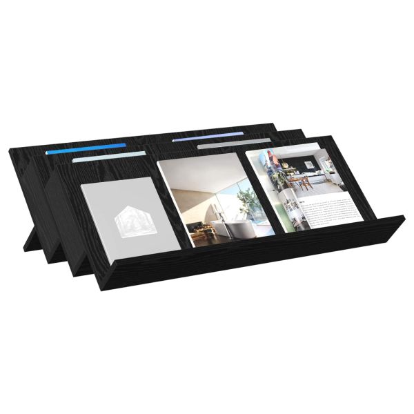 Етажерка за списания с рафт Черния дъб 90 x 53 x 28,5 см