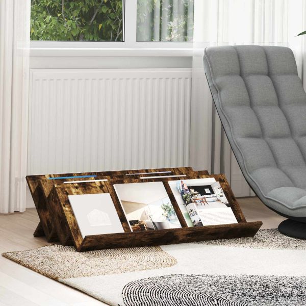 Етажерка за списания с рафт Димян дъб 90 x 53 x 28,5 см