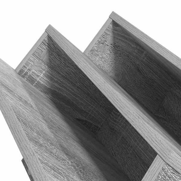 Етажерка за списания с рафт Сив Сонома 90 x 53 x 28,5 см