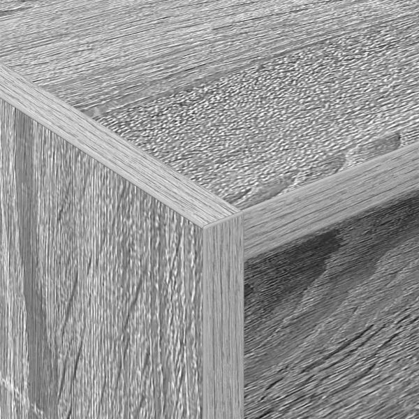 Шкаф за грамофонни плочи с рафт Сив Сонома 78.5 x 35 x 45 см