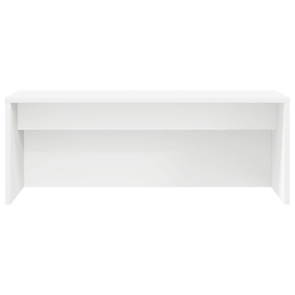 Стенно бюро със съхранение Бяло 80 x 45 x 30 см Инженерно дърво