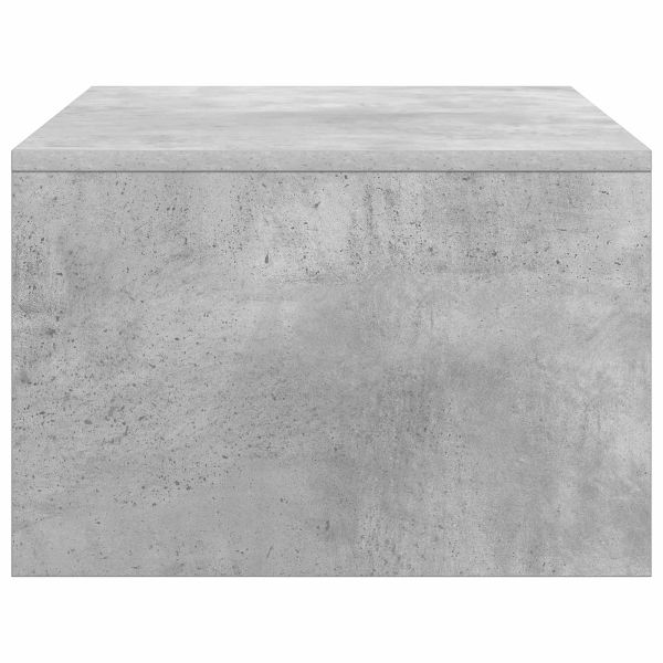 Стенно бюро Циментено сиво 80 x 45 x 30 см Инженерно дърво