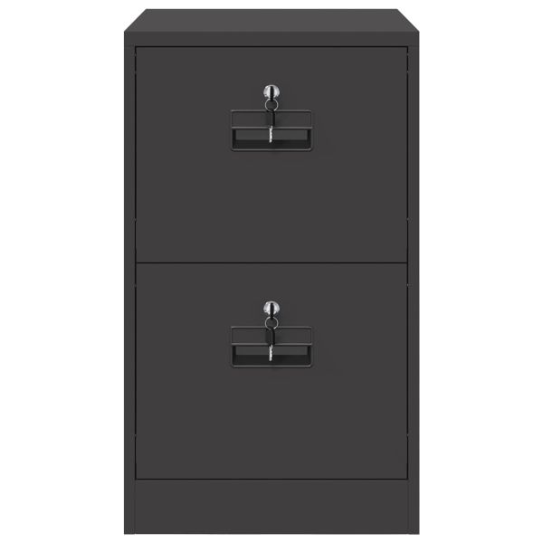 Кабинет за файлове с чекмедже с рафт Черно 44 x 50 x 106.5 см