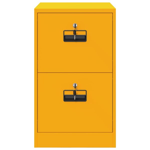 Кабинет за файлове с чекмедже Горчично жълто 44 x 50 x 106.5 см