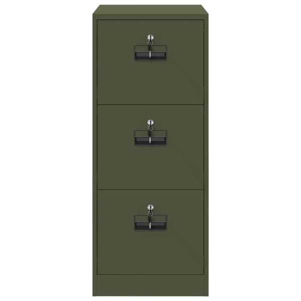 Кабинет за файлове с рафт Маслинено зелено 44 x 50 x 106.5 см