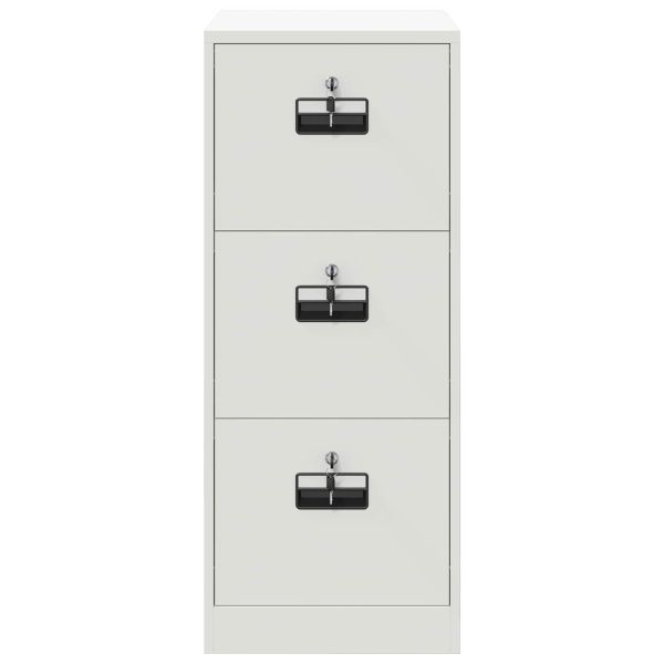 Кабинет за файлове с чекмедже с рафт Бяло 44 x 50 x 106.5 см