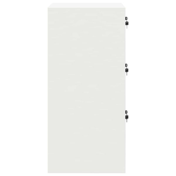 Кабинет за файлове с чекмедже с рафт Бяло 44 x 50 x 106.5 см