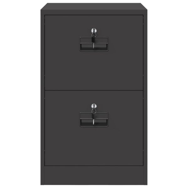 Кабинет за файлове с чекмедже с рафт Черно 44 x 50 x 106.5 см