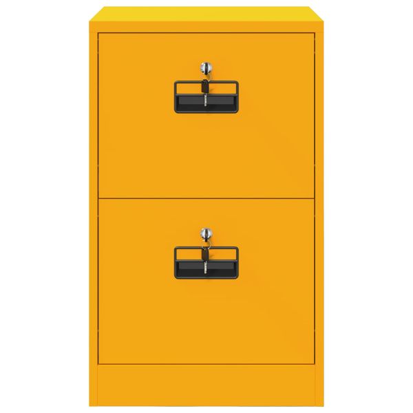 Кабинет за файлове с чекмедже Горчично жълто 44 x 50 x 106.5 см