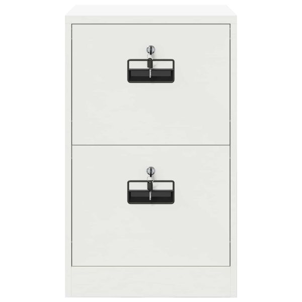 Кабинет за файлове с чекмедже с рафт Бяло 44 x 50 x 106.5 см