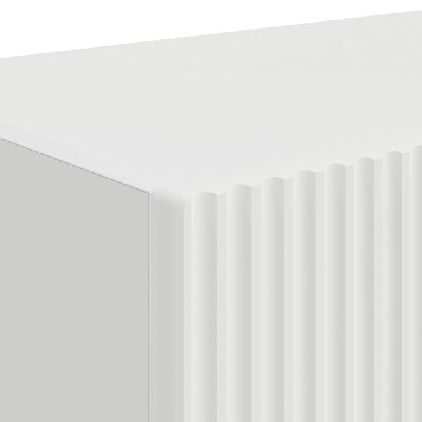 TV стенен шкаф 2 pcs Бяло 60 x 31 x 29.5 см Инженерно дърво