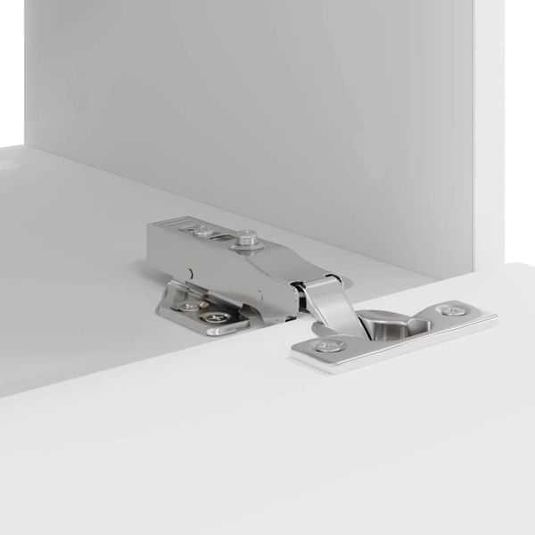 TV стенен шкаф 2 pcs Бяло 60 x 31 x 29.5 см Инженерно дърво