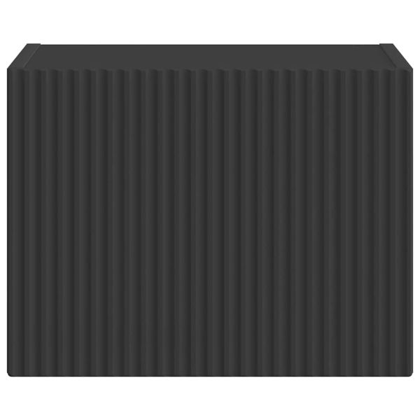 TV стенен шкаф Черно 60 x 31 x 29.5 см Инженерно дърво