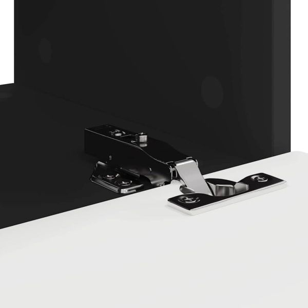 TV стенен шкаф 2 pcs Черно 60 x 31 x 29.5 см Инженерно дърво