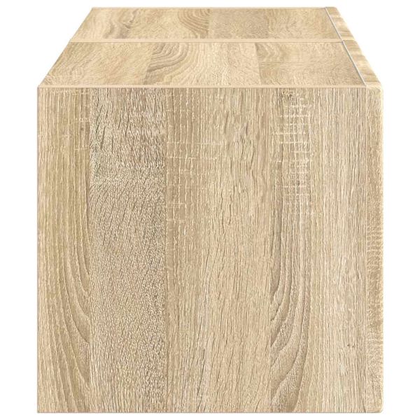 TV стенен шкаф 2 pcs Сонома 60 x 31 x 29.5 см Инженерно дърво