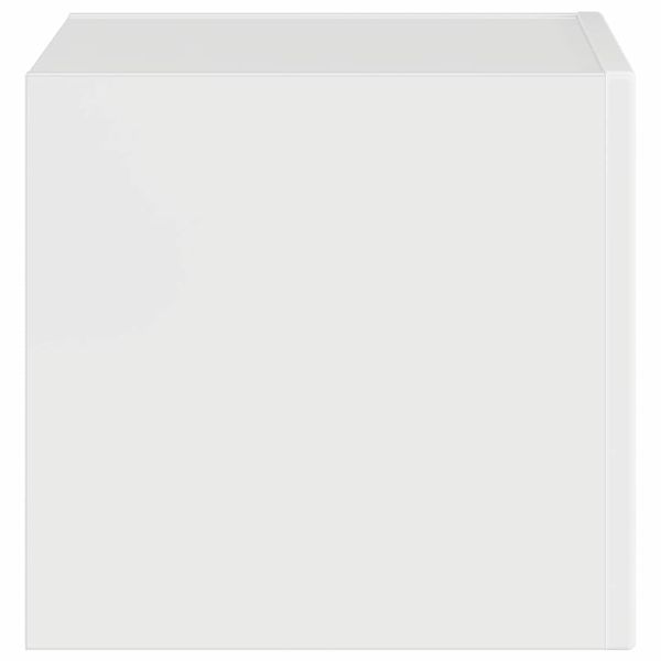 TV стенен шкаф Гланц бяло 60 x 31 x 29.5 см Инженерно дърво