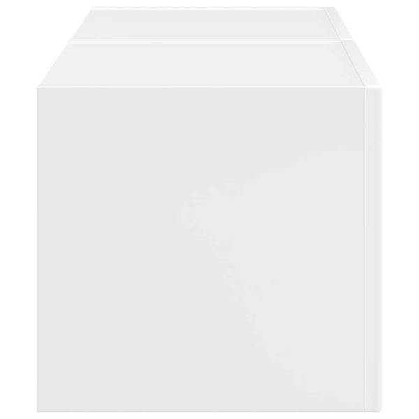 TV стенен шкаф 2 pcs Гланц бяло 60 x 31 x 29.5 см