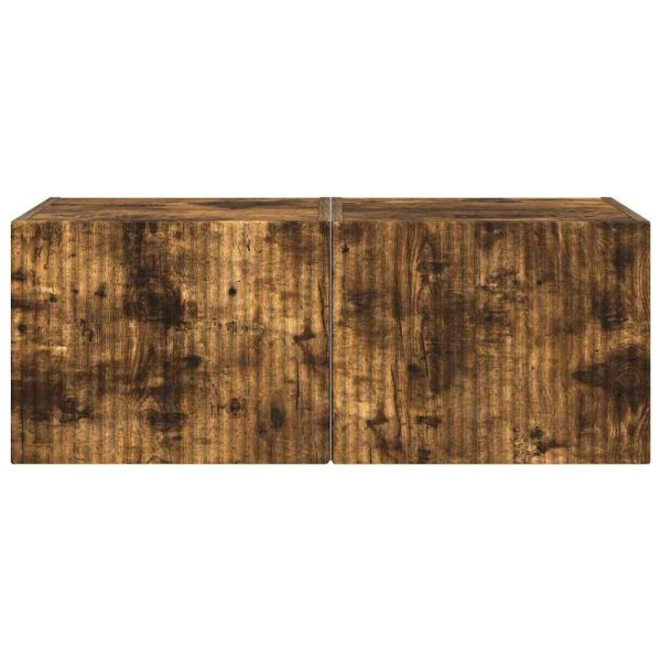 TV стенен шкаф 2 pcs Димян дъб 60 x 31 x 29.5 см