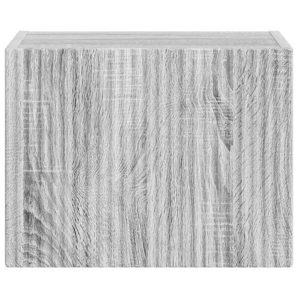 TV стенен шкаф Сив Сонома 60 x 31 x 29.5 см Инженерно дърво