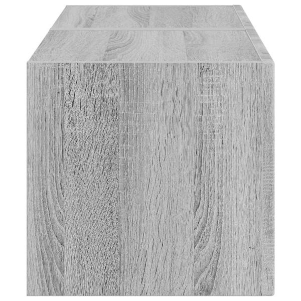 TV стенен шкаф 2 pcs Сив Сонома 60 x 31 x 29.5 см
