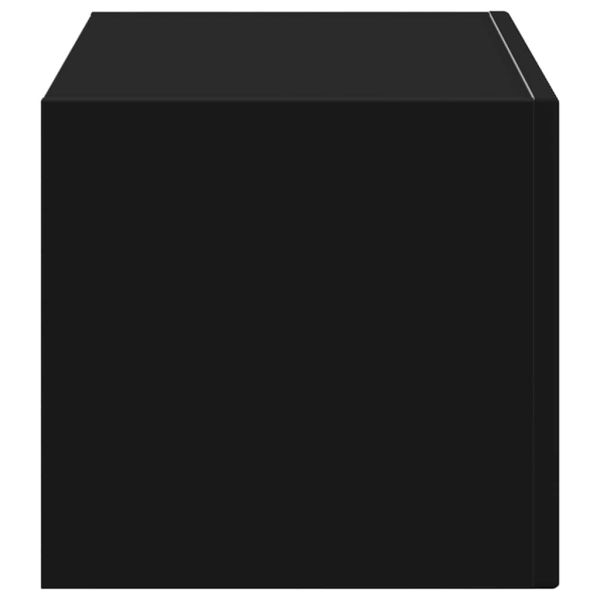 TV стенен шкаф Черно 60 x 31 x 29.5 см Инженерно дърво