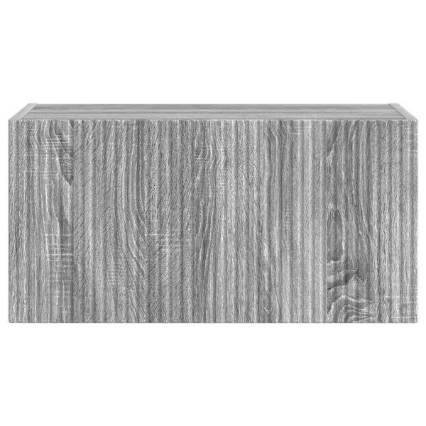 TV стенен шкаф Сив Сонома 60 x 31 x 29.5 см Инженерно дърво