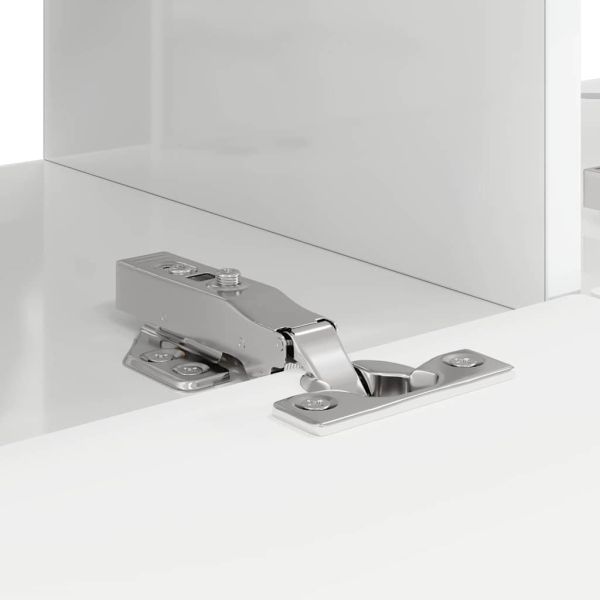 TV стенен шкаф 2 pcs Гланц бяло 60 x 31 x 29.5 см