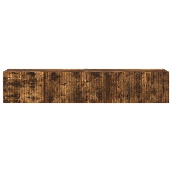 TV стенен шкаф 2 pcs Димян дъб 60 x 31 x 29.5 см