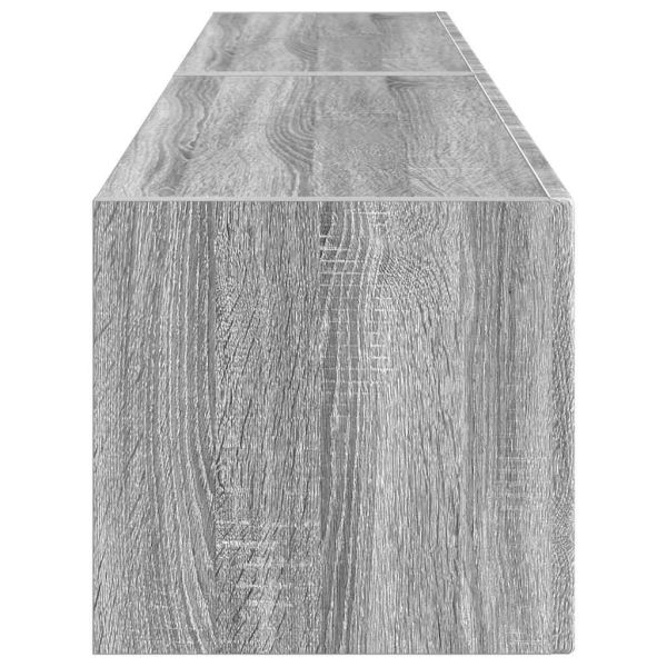 TV стенен шкаф 2 pcs Сив Сонома 60 x 31 x 29.5 см