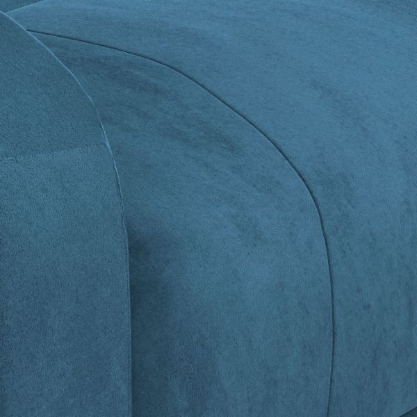 Изправящ масажен стол, син, кадифе